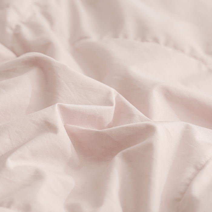 91家纺网 家纺一手货源 找家纺 俏企鹅 2025新款100支可水洗云柔棉羽绒被夏被夏凉被空调被子被芯 奶油粉