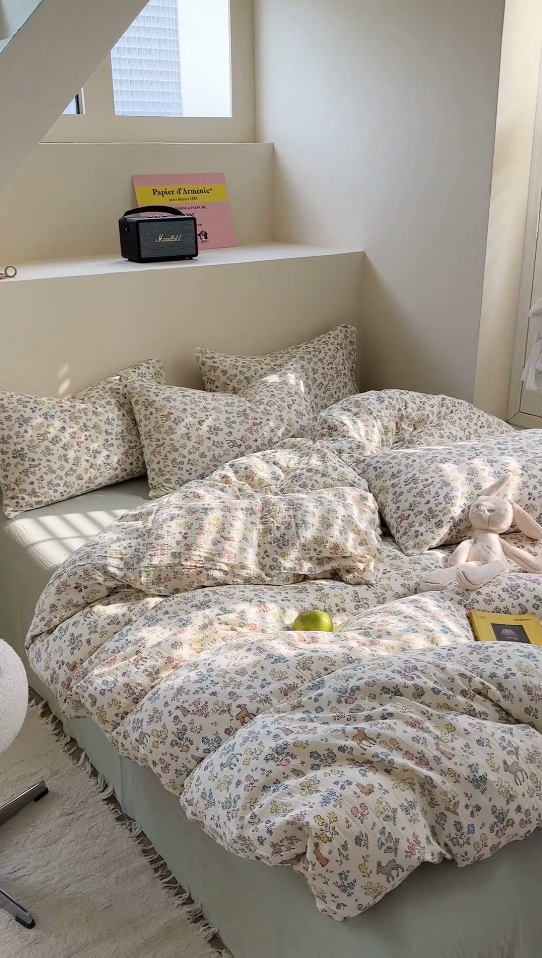 91家纺网 家纺一手货源 找家纺 萝莉家纺 2025新款全棉双层皱皱纱四件套（第三批） 花园鹿