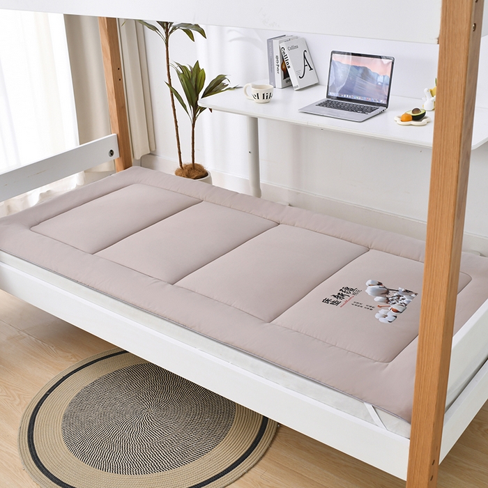 91家纺网 家纺一手货源 找家纺 2024新款新疆学生棉花床垫 高级咖