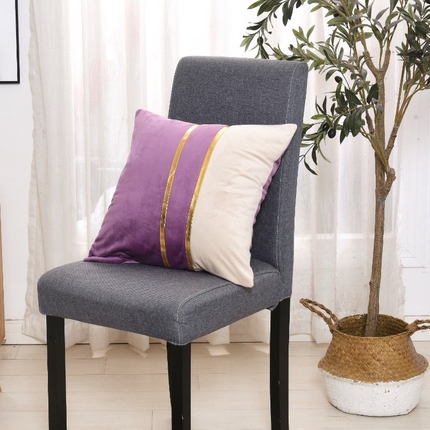 91家纺网 家纺一手货源 找家纺 （总）爱家居 2025新款亚马逊跨境北欧轻奢抱枕套荷兰绒拼色靠垫靠垫天鹅绒沙发腰枕