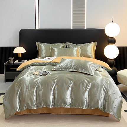 91家纺网 家纺一手货源 找家纺 （总）莱欧纳家纺 2025新款轻奢欧式提花四件套