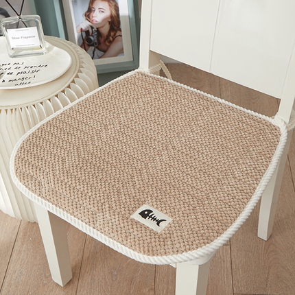 91家纺网 家纺一手货源 找家纺 （总）爱家居 2024新款灯芯绒马蹄形加厚家用餐椅坐垫可水洗垫子餐椅垫简约现代