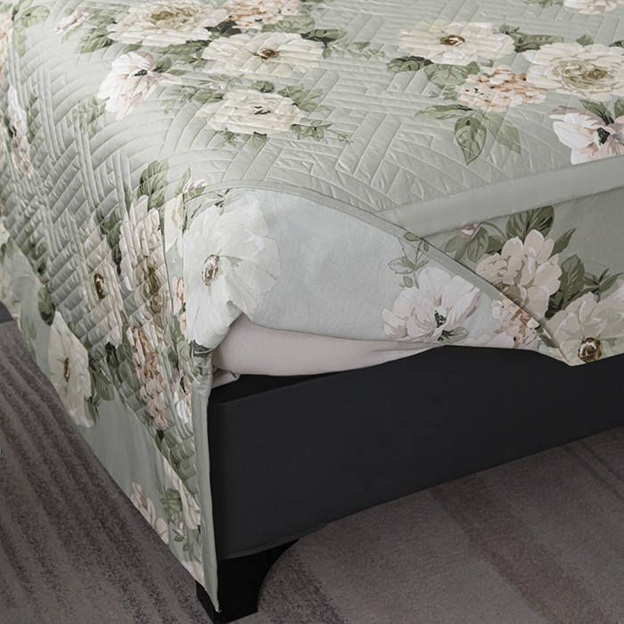 91家纺网 家纺一手货源 找家纺 2024新款全棉13376印花床盖款四件套系列 盛唐牡丹