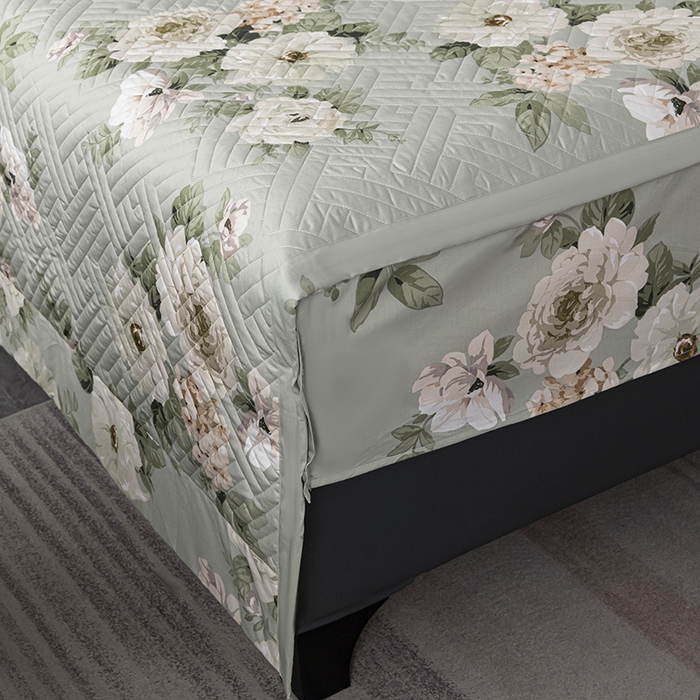 91家纺网 家纺一手货源 找家纺 2024新款全棉13376印花床盖款四件套系列 盛唐牡丹