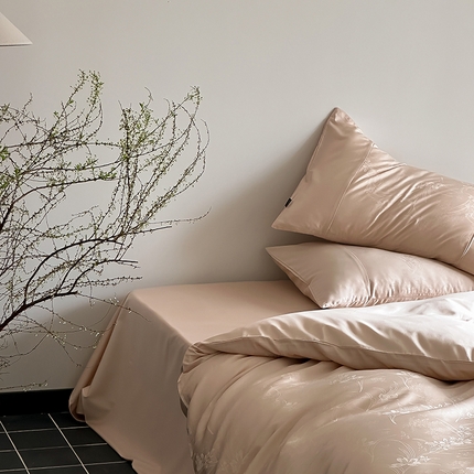 91家纺网 家纺一手货源 找家纺 2024新款60支天丝棉系列四件套 君兰园