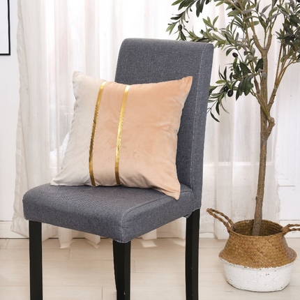 91家纺网 家纺一手货源 找家纺 （总）爱家居 2025新款亚马逊跨境北欧轻奢抱枕套荷兰绒拼色靠垫靠垫天鹅绒沙发腰枕