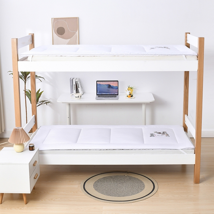 91家纺网 家纺一手货源 找家纺 2024新款新疆学生棉花床垫 极地白