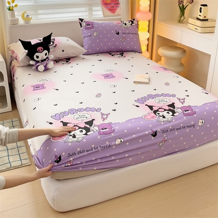 名兮家居 2024新款三丽鸥全棉印花床笠【含防伪标】 美美库洛米