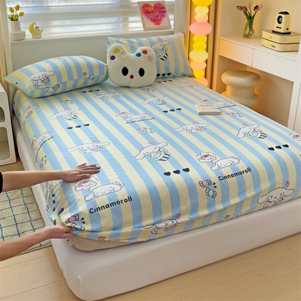名兮家居 2024新款三丽鸥全棉印花床笠【含防伪标】 贪吃玉桂狗