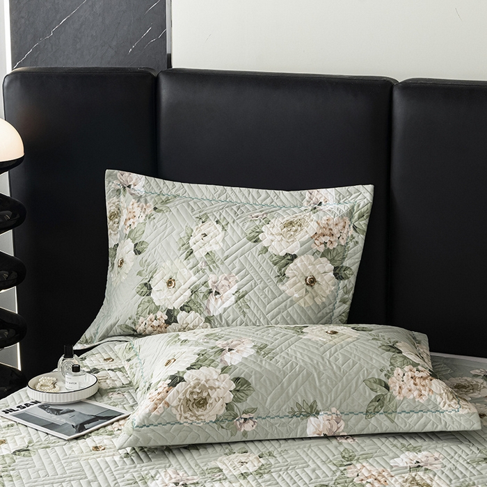 91家纺网 家纺一手货源 找家纺 2024新款全棉13376印花床盖款四件套系列 盛唐牡丹