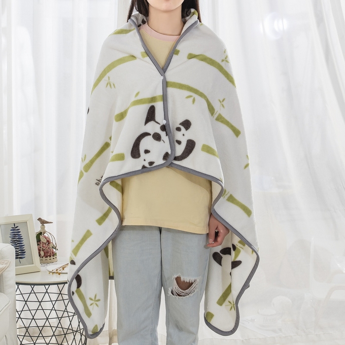 91家纺网 家纺一手货源 找家纺 卉晨家纺 2024新款披肩毯毛毯空调毯毯子 咪亚