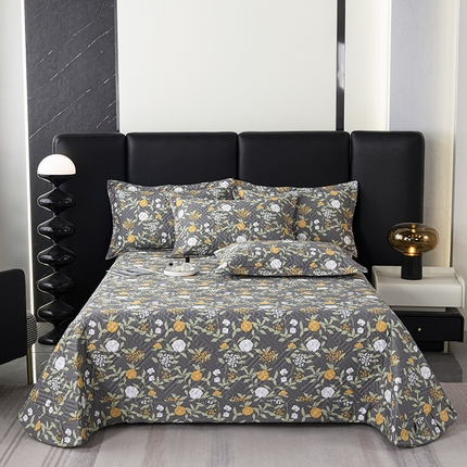 91家纺网 家纺一手货源 找家纺 （总）2024新款全棉13376印花床盖款套件单品系列