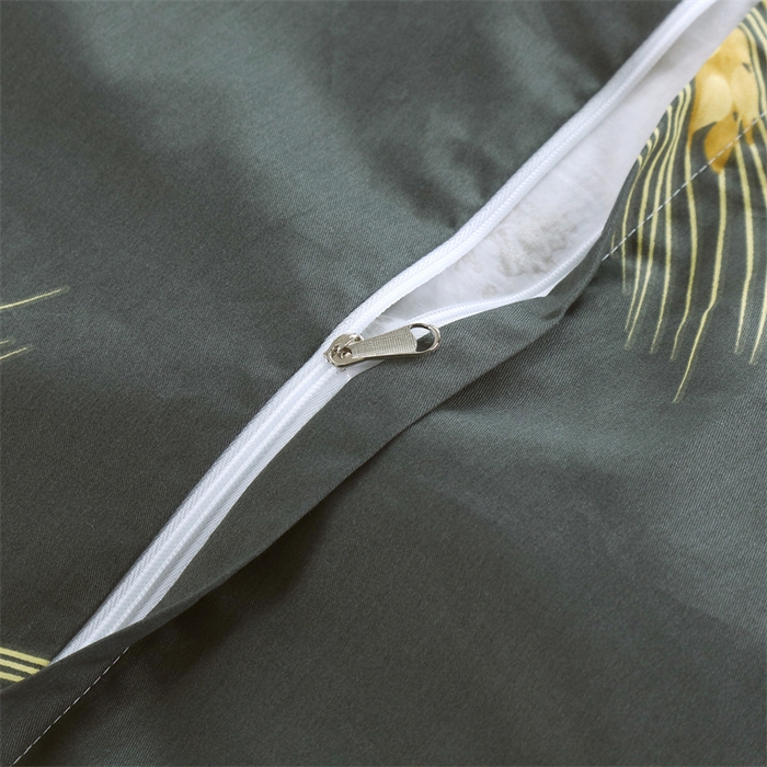 91家纺网 家纺一手货源 找家纺 2024新款全棉13376印花床盖款套件单品系列 大麦灰