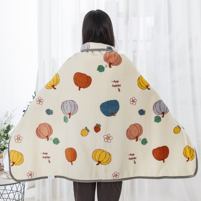 91家纺网 家纺一手货源 找家纺 卉晨家纺 2024新款披肩毯毛毯空调毯毯子 吉娜