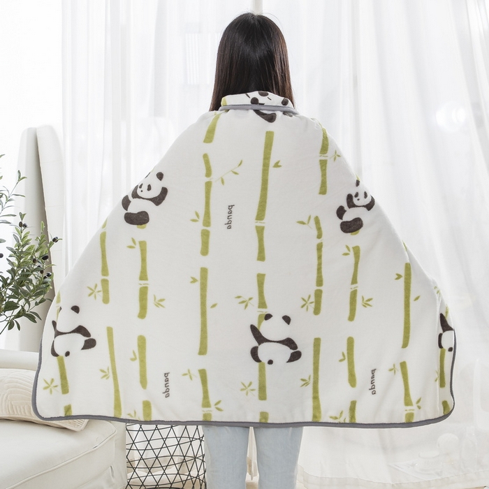 91家纺网 家纺一手货源 找家纺 卉晨家纺 2024新款披肩毯毛毯空调毯毯子 咪亚