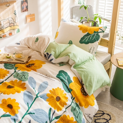 富瑞阁2024新款13070学生宿舍全棉三件套 炎炎夏日