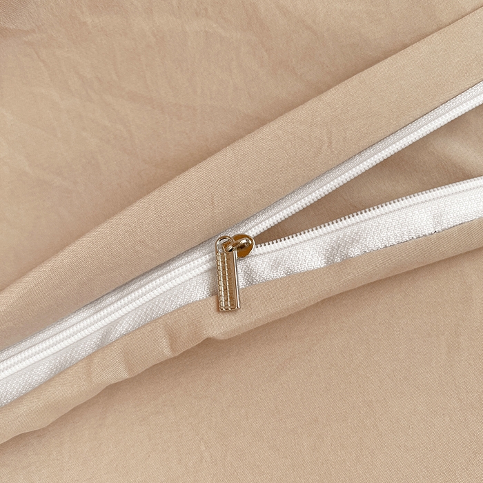 91家纺网 家纺一手货源 找家纺 贝拉梦家纺 2024新款褶皱炒鸡糯纯色水洗棉学生床三件套 可可蛋奶