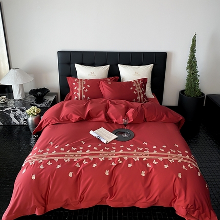 91家纺网 家纺一手货源 找家纺 （总）MIU缪家居 2024新款100支全棉亲肤舒适四件套-奥罗拉