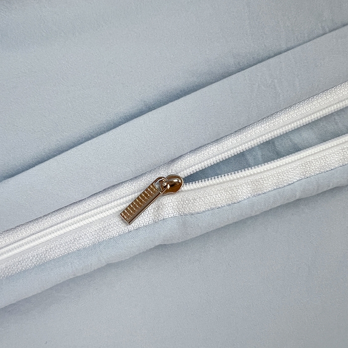 91家纺网 家纺一手货源 找家纺 贝拉梦家纺 2024新款褶皱炒鸡糯纯色水洗棉学生床三件套 马卡龙蓝