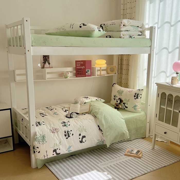 91家纺网 家纺一手货源 找家纺 富瑞阁2024新款13070学生宿舍全棉三件套 小胖球