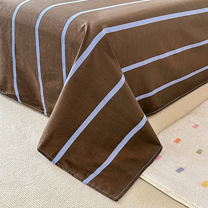 91家纺网 家纺一手货源 找家纺 大境 2024新款毛巾绣全棉纯棉学生三件套四件套 小腊条-浅灰