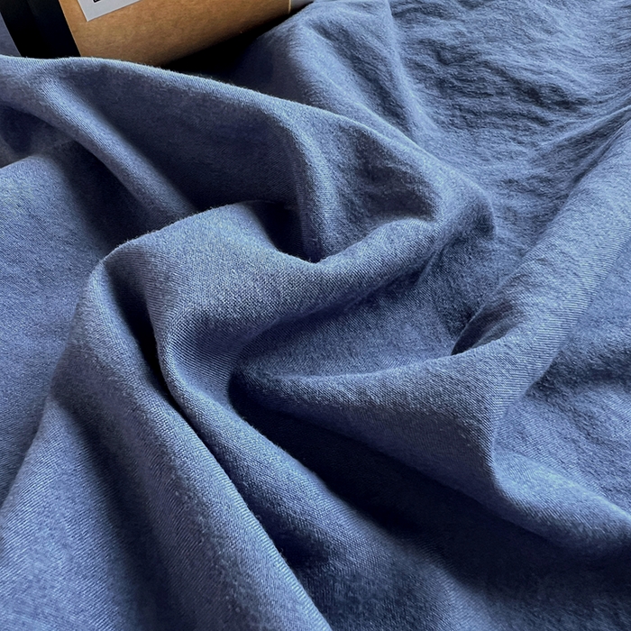 91家纺网 家纺一手货源 找家纺 贝拉梦家纺 2024新款褶皱炒鸡糯纯色水洗棉学生床三件套 浩瀚蓝