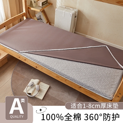 91家纺网 家纺一手货源 找家纺 暖阳 2025新款全棉水洗棉床垫套 欢乐