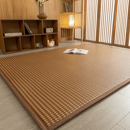 91家纺网 家纺一手货源 找家纺 丫丫家纺 2024新款学生床冰藤地铺睡垫地垫榻榻米凉席垫多功能垫可定制 古奢藤