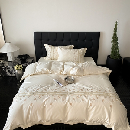 91家纺网 家纺一手货源 找家纺 （总）MIU缪家居 2024新款100支全棉亲肤舒适四件套-奥罗拉