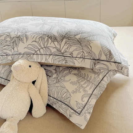 91家纺网 家纺一手货源 找家纺 （总）艾迪尚家纺 2025新款生态全棉磨毛印花四件套--单枕套