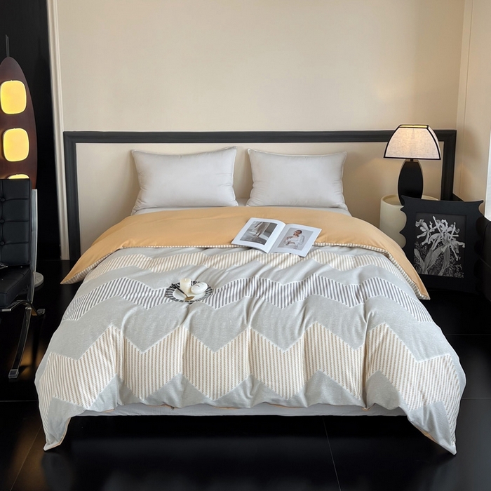 91家纺网 家纺一手货源 找家纺 艾迪尚家纺 2025新款生态全棉磨毛印花四件套--单被套 织锦