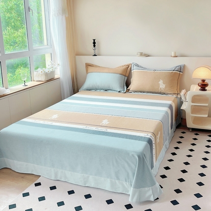 91家纺网 家纺一手货源 找家纺 （总）艾迪尚家纺 2025新款生态全棉磨毛印花四件套--单床单