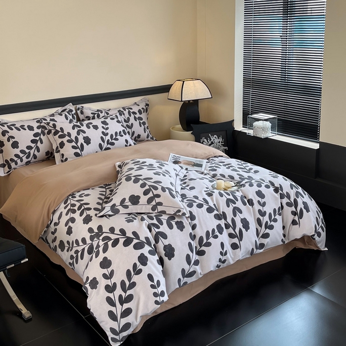 91家纺网 家纺一手货源 找家纺 艾迪尚家纺 2025新款生态全棉磨毛印花四件套--单被套 上春山-米