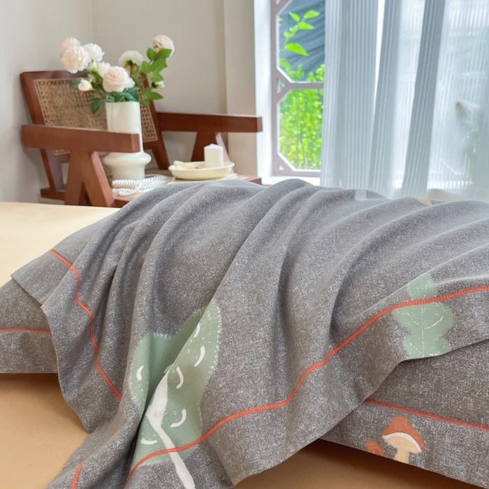 91家纺网 家纺一手货源 找家纺 艾迪尚家纺 2025新款生态全棉磨毛印花四件套 寻迹