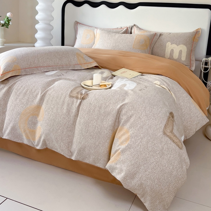 91家纺网 家纺一手货源 找家纺 艾迪尚家纺 2025新款生态全棉磨毛印花四件套--单被套 潮音