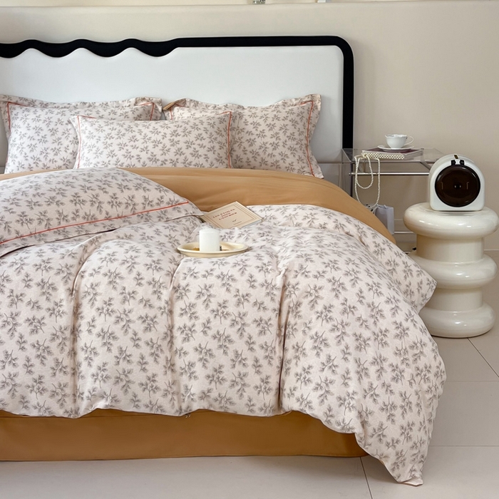 91家纺网 家纺一手货源 找家纺 艾迪尚家纺 2025新款生态全棉磨毛印花四件套--单被套 花盈