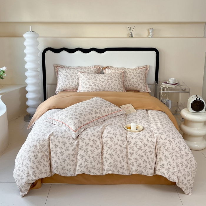 91家纺网 家纺一手货源 找家纺 艾迪尚家纺 2025新款生态全棉磨毛印花四件套--单被套 花盈