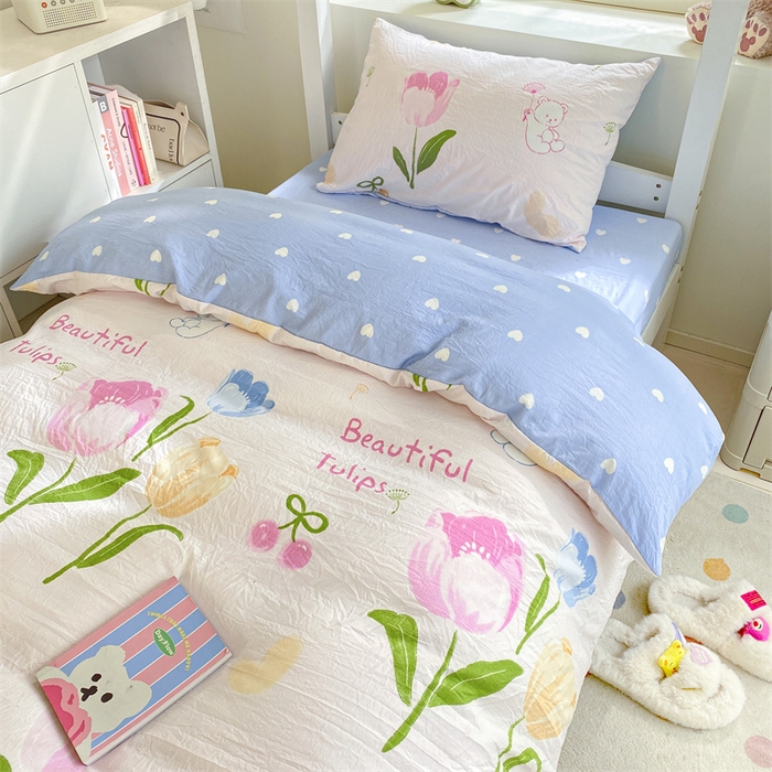 91家纺网 家纺一手货源 找家纺 （总）盛秋家纺 2025新款卡通印花学生三件套四件套