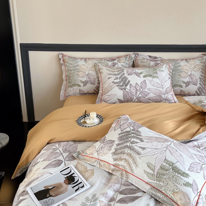 91家纺网 家纺一手货源 找家纺 艾迪尚家纺 2025新款生态全棉磨毛印花四件套--单被套 月溪