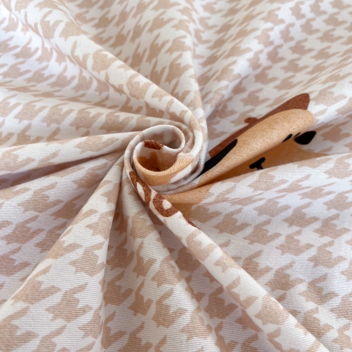 91家纺网 家纺一手货源 找家纺 艾迪尚家纺 2025新款生态全棉磨毛印花四件套 旺财多多-米