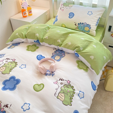 91家纺网 家纺一手货源 找家纺 （总）如约 2025新款学生季12868全棉印花三件套