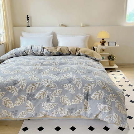 91家纺网 家纺一手货源 找家纺 （总）艾迪尚家纺 2025新款生态全棉磨毛印花四件套--单被套