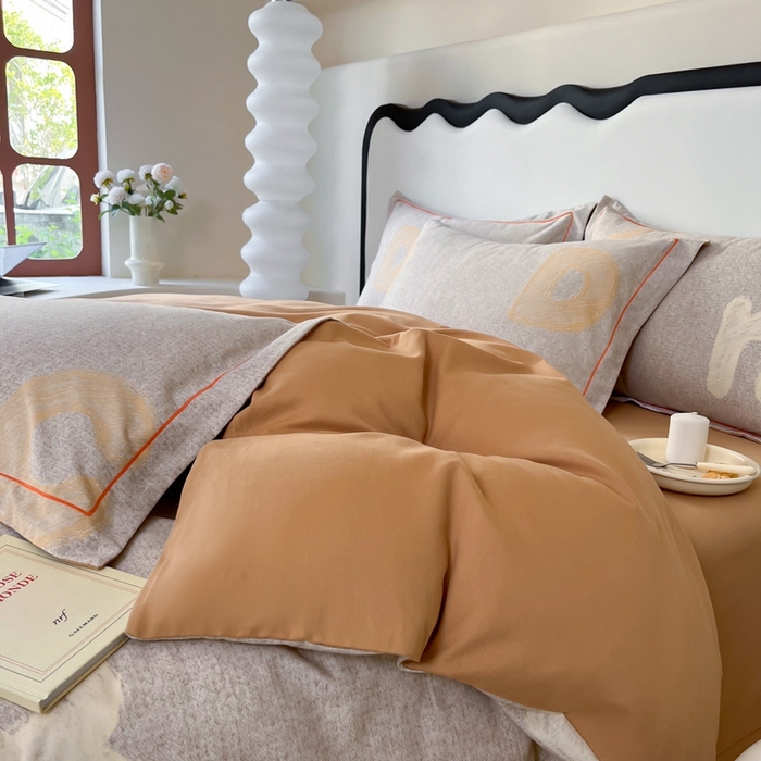 91家纺网 家纺一手货源 找家纺 艾迪尚家纺 2025新款生态全棉磨毛印花四件套 潮音