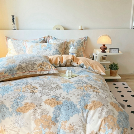 91家纺网 家纺一手货源 找家纺 （总）艾迪尚家纺 2025新款生态全棉磨毛印花四件套