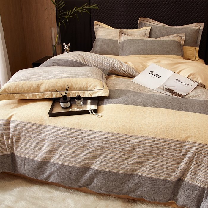 91家纺网 家纺一手货源 找家纺 帛美家纺 2024新款全棉生态磨毛印花四件套 爱意绵绵