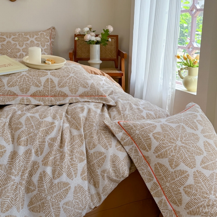 91家纺网 家纺一手货源 找家纺 艾迪尚家纺 2025新款生态全棉磨毛印花四件套--单被套 罗薇