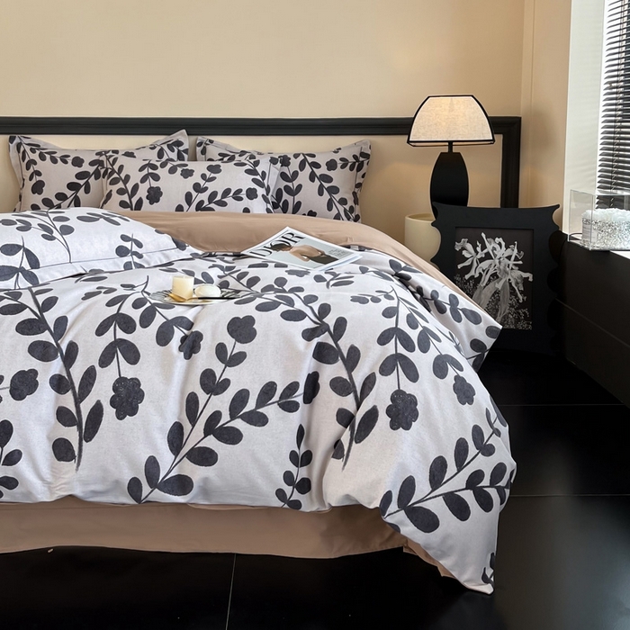 91家纺网 家纺一手货源 找家纺 艾迪尚家纺 2025新款生态全棉磨毛印花四件套--单被套 上春山-米