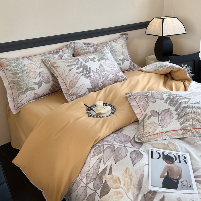 91家纺网 家纺一手货源 找家纺 艾迪尚家纺 2025新款生态全棉磨毛印花四件套--单被套 月溪