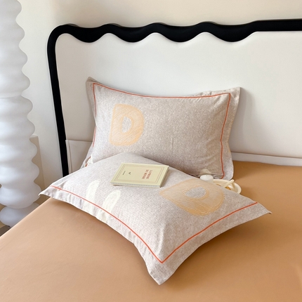 91家纺网 家纺一手货源 找家纺 （总）艾迪尚家纺 2025新款生态全棉磨毛印花四件套--单枕套