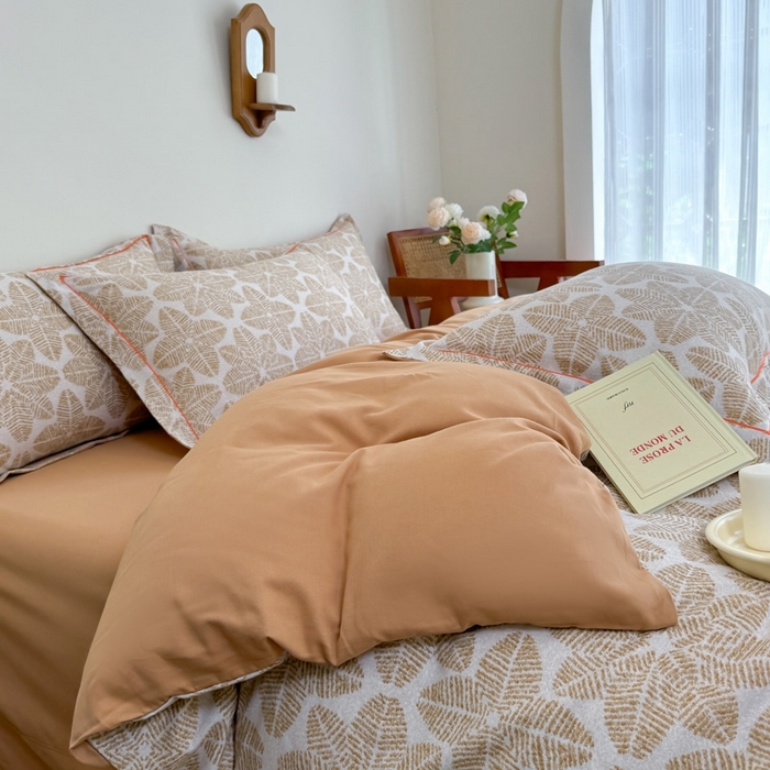 91家纺网 家纺一手货源 找家纺 艾迪尚家纺 2025新款生态全棉磨毛印花四件套 罗薇